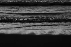 New Pamono Kind of Cyan, Black and White Seascape of Pacific Beach Horizon, 2021, Giclee Print