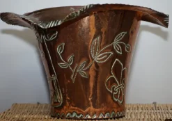 Discount Pamono King Henry IV Coat of Arms or Armorial Crest Ice Bucket in Copper