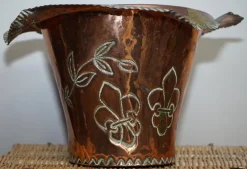 Discount Pamono King Henry IV Coat of Arms or Armorial Crest Ice Bucket in Copper