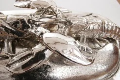 Pamono King Size Lobsters Dish in Silver-Plating by Franco Lapini, 1970s> Serving Dishes
