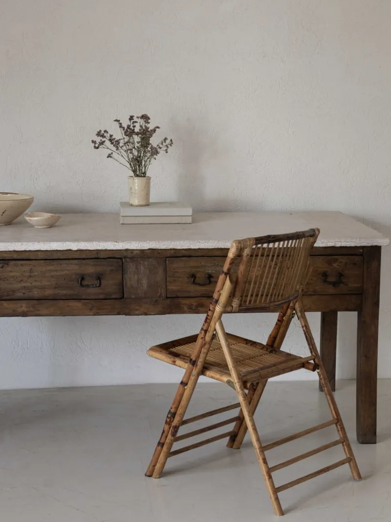 Pamono Kitchen Counter with Stone Top> Worktables & Workbenches