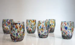 Pamono Klimt Murano Glasses by Mariana Iskra for Ribes Studio, Set of 6> Tabletop|Glassware