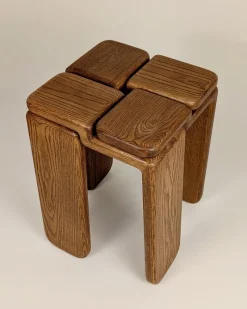 Pamono Knot Stool by Luis Gimeno><noscript><img width=