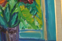 Pamono Knut Lindström, Fönster (Window), 1973, Oil on Canvas, Framed><noscript><img width=