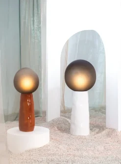 Hot Pamono Kokeshi High Grey Acetato Terracotta Floor Lamp from Pulpo
