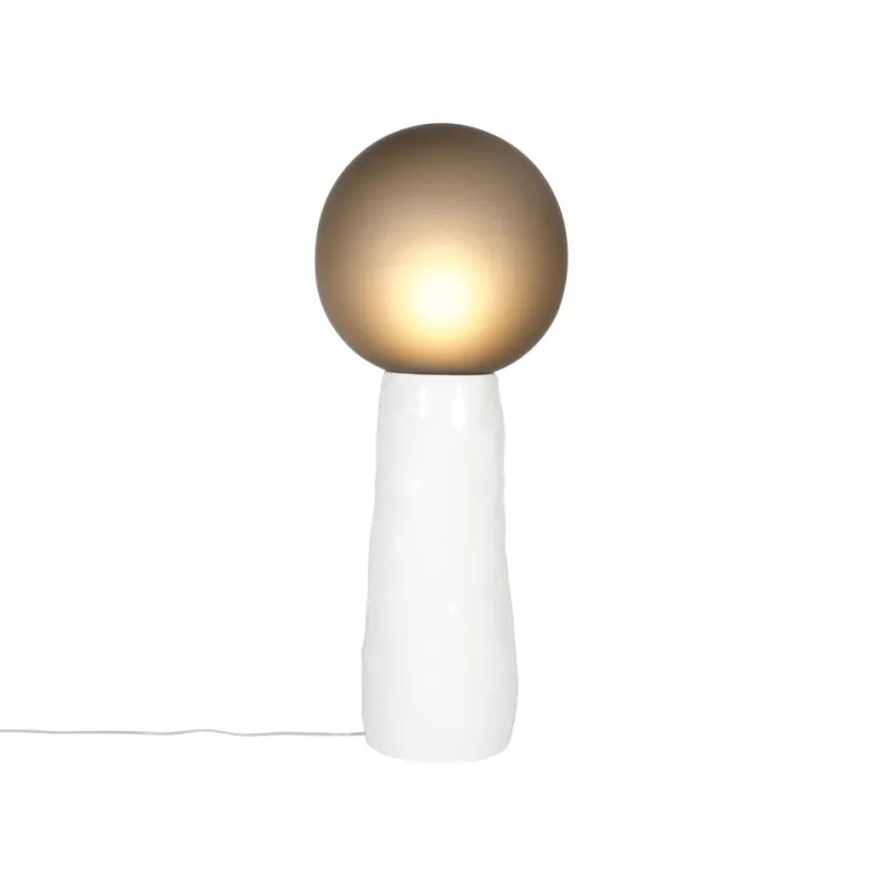 Pamono Kokeshi Medium Grey Acetato White Floor Lamp by Pulpo