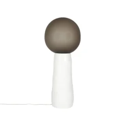 Pamono Kokeshi Medium Grey Acetato White Floor Lamp by Pulpo