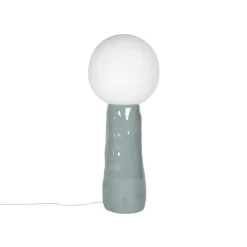 Pamono Kokeshi Medium Grey Acetato White Floor Lamp by Pulpo
