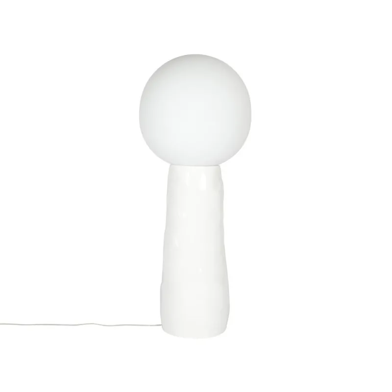 Pamono Kokeshi Medium Grey Acetato White Floor Lamp by Pulpo