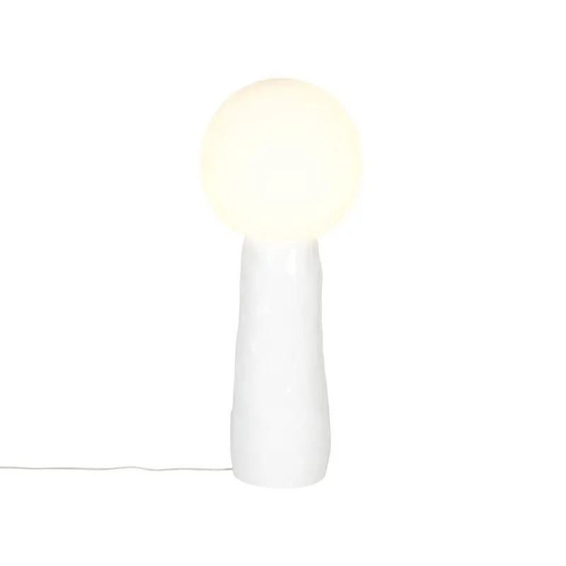 Pamono Kokeshi Medium Grey Acetato White Floor Lamp by Pulpo