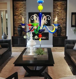 Best Pamono Kolors 6L Chandelier by MG Designe
