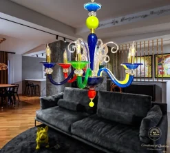 Best Pamono Kolors 6L Chandelier by MG Designe