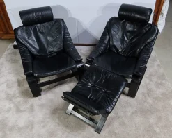 Pamono Kroken Lounge Set by Ake Fribyter for Nelo, 1974, Set of 3> Living Room Sets