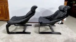 Pamono Kroken Lounge Set by Ake Fribyter for Nelo, 1974, Set of 3><noscript><img width=