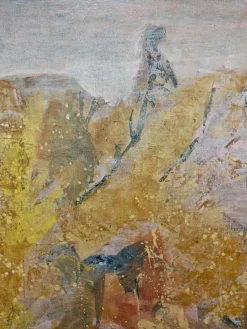 Pamono Krsta Andrejevic, Abstract Landscape, 1961, Oil on Canvas, Framed><noscript><img width=
