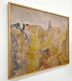 Pamono Krsta Andrejevic, Abstract Landscape, 1961, Oil on Canvas, Framed><noscript><img width=