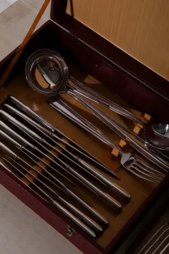 Pamono Krupp Cutlery Set by Gio Ponti, 1950s><noscript><img width=