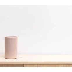 Pamono Kula Wine Cooler in Dusky Pink Glazed Porcelain by Frau Caze> Tabletop|Ice Buckets & Wine Coolers