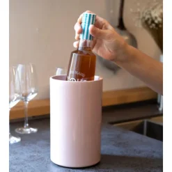Pamono Kula Wine Cooler in Dusky Pink Glazed Porcelain by Frau Caze><noscript><img width=