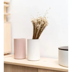 Pamono Kula Wine Cooler in Dusky Pink Glazed Porcelain by Frau Caze><noscript><img width=