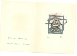 Pamono Kumi Sugai, Ideogram, Etching, 1960