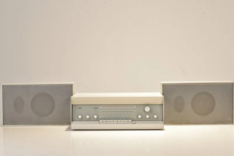 Outlet Pamono L45 2 RCS 9 Control Unit and Cabinets by Dieter Rams for Braun Ag, Germany, 1961, Set of 3