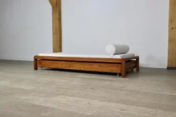 Clearance Pamono L03 Daybed in Elm by Pierre Chapo, France, 1960s