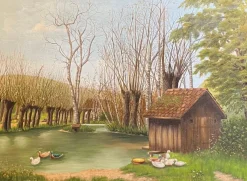 Best Pamono L. Jacques, Hermance, Genève, 1923, Oil on Canvas