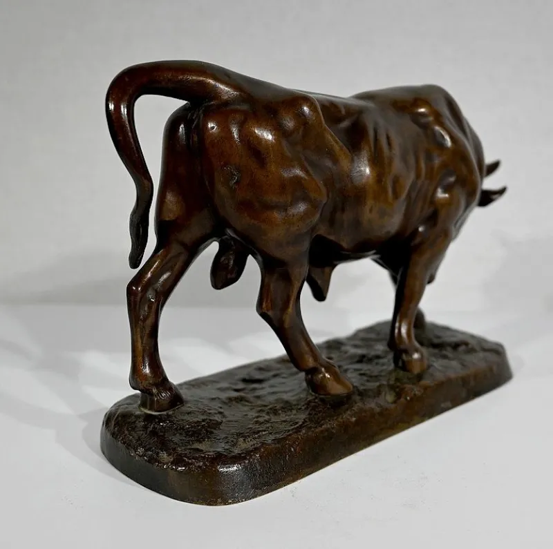 Pamono L. Vidal, Le Taureau, 1867, Bronze> Classical
