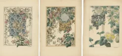 Best Pamono La Flore Décorative, 1896, Paper, Set of 3