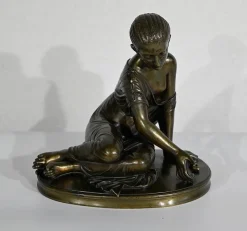 Pamono La Joueuse d’Osselets, 19th-Century, Bronze> Classical