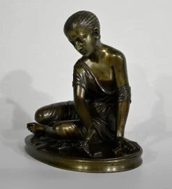 Pamono La Joueuse d’Osselets, 19th-Century, Bronze> Classical