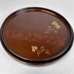 Hot Pamono Lacquer Urushi Wajima-Nuri Trays, Set of 2