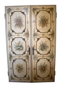 Pamono Lacquered and Hand Painted Interior Door, 1960> Room Dividers & Screens