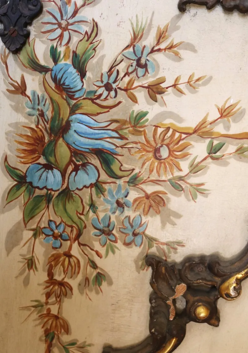 Pamono Lacquered and Hand Painted Interior Door, 1960> Room Dividers & Screens