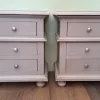 Pamono Lacquered Bedside Tables with Drawers, Set of 2> Nightstands