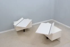 Pamono Lacquered Nightstands by Paolo Piva for B&B Italia, 1980s, Set of 2><noscript><img width=