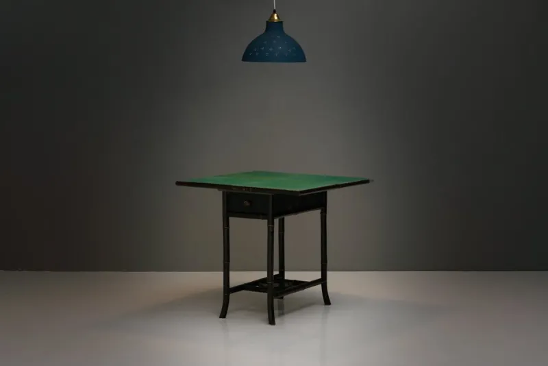 Pamono Lacquered Occasional Card Table, 1890s> Game Tables