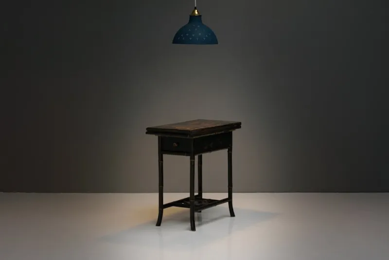 Pamono Lacquered Occasional Card Table, 1890s> Game Tables