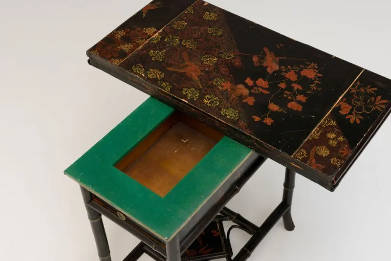 Pamono Lacquered Occasional Card Table, 1890s> Game Tables