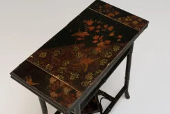 Pamono Lacquered Occasional Card Table, 1890s><noscript><img width=