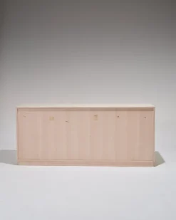 Pamono Lacquered Wood and Brass Sideboard, 1970s><noscript><img width=
