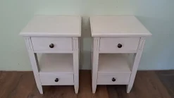 Best Pamono Lacquered Wooden Bedside Tables, Set of 2