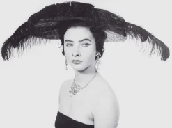 Pamono Lady's Fashion Hat, 1954, Vintage Black & White Photograph> Photography