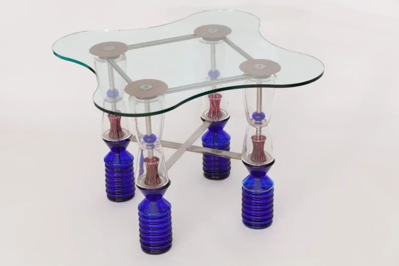 Pamono Lambert Crystal Gaming Table from Van Praet & Val Saint> Game Tables