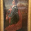 Pamono Lambertini, Female Subject, 19th Century, Oil Painting on Canvas, Framed> Painting