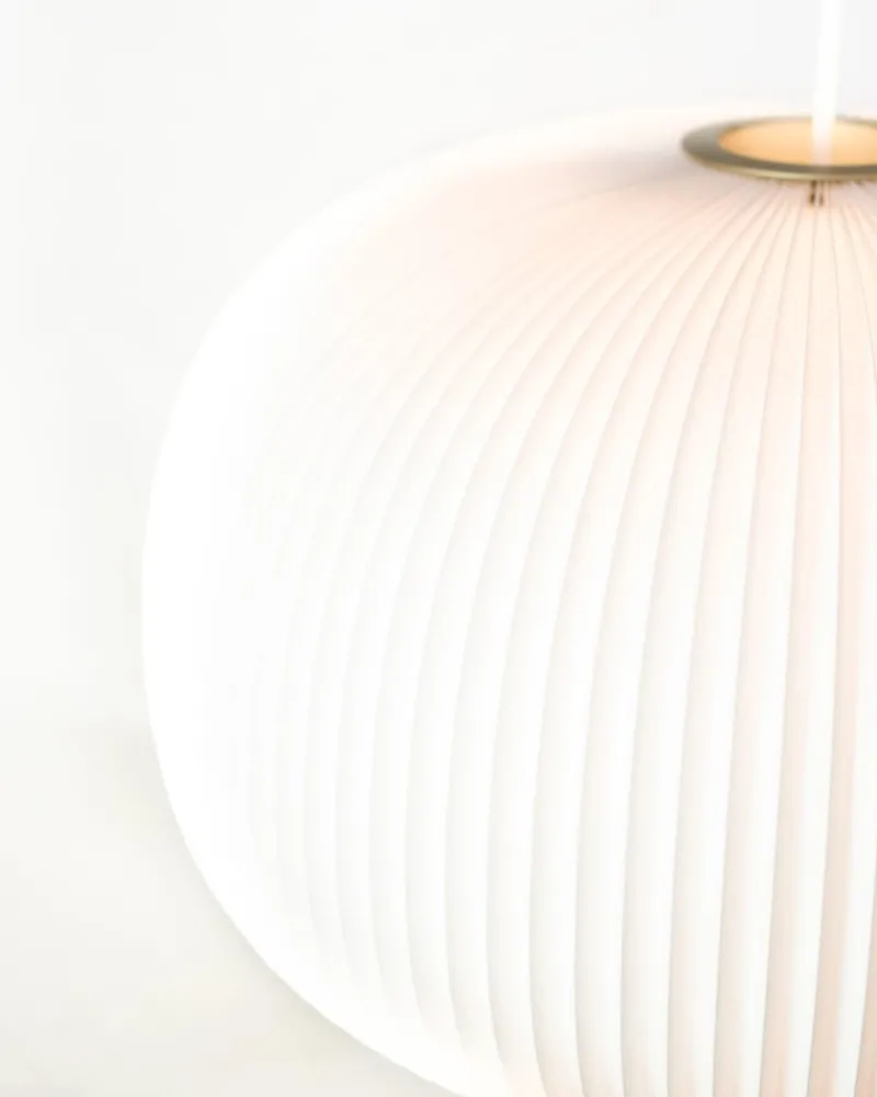 Pamono Lamella Pendant in White Plastic by Takagi & Homstvedt for Le Klint> Ceiling Lights