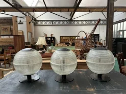 Pamono Lamps from Holophane, 1970s, Set of 3><noscript><img width=