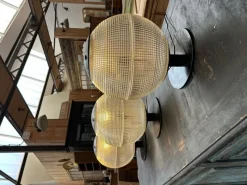 Pamono Lamps from Holophane, 1970s, Set of 3><noscript><img width=