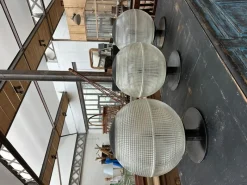 Pamono Lamps from Holophane, 1970s, Set of 3><noscript><img width=